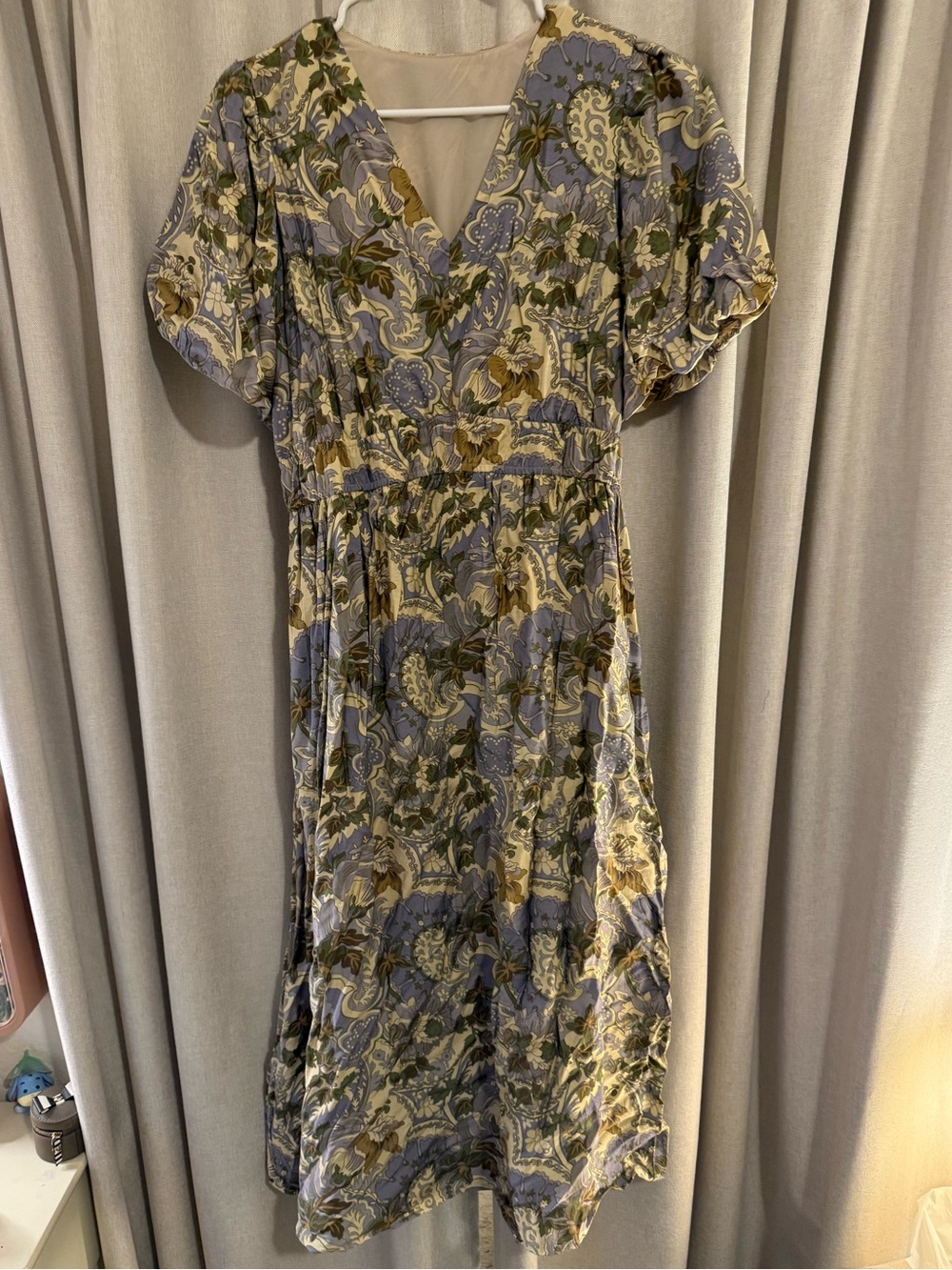 Unbranded Boutique Floral Puff Sleeve Dress L